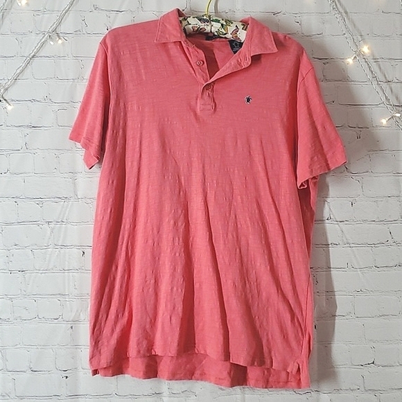 Simply Southern Other - Simply Southern Coral Salmon Collared Two Button Polo Shirt Cotton Mens Size XL